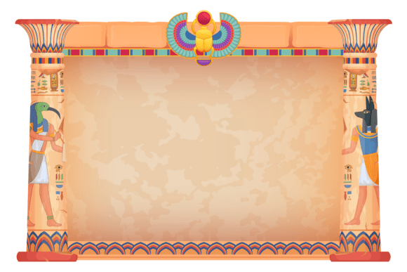 Download Egyptian Game Frame. Cartoon Ancient Col - Ancient Collection