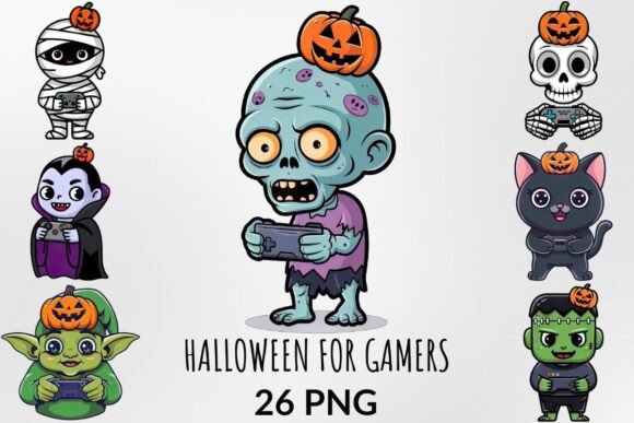 Download Halloween for Gamers Sublimation Bundle - Gamers Collection