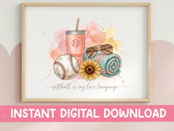 Download Softball is My Love Language Design - Language Collection