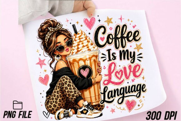 Download Coffee is My Love Language Glam PNG - Language Collection
