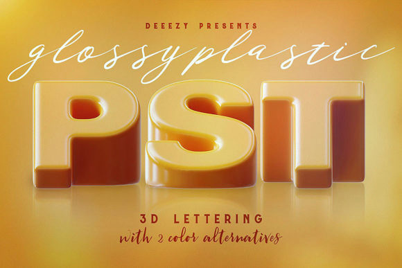 Download Glossy Plastic – 3D Lettering - Premium Resources