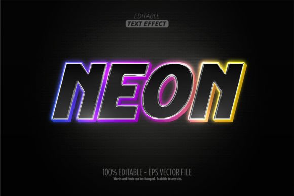 Download Neon Light Text Effect, Editable Glow - Editable glow Collection