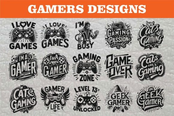 Download Game on: SVG Bundle for Gamers - Gamers Collection