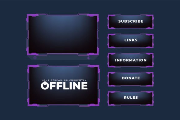 Download Modern Broadcast Overlay Border Design - Modern Collection