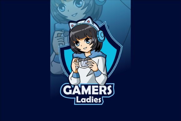 Download Gamers Ladies Logo E Sport Illustration - Gamers Collection