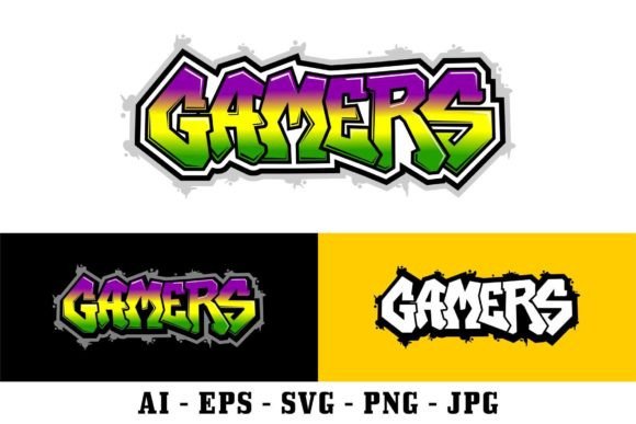 Download Gamers Lettering in Graffiti Collection - Gamers Collection