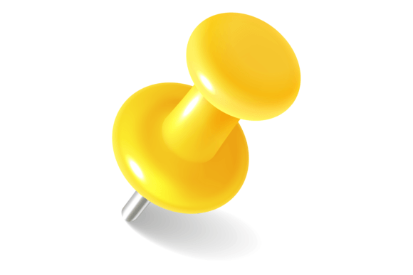 Download Plastic Thumb Tack. Realistic Yellow Pus - Premium Bundle