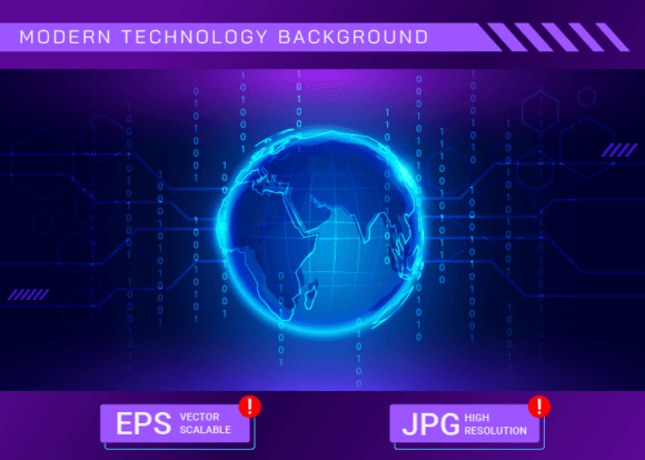 Download Modern Global Technology Background - Modern Collection