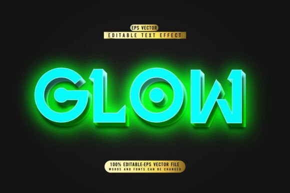 Download Editable Glow Text Effect Template - Editable glow Collection