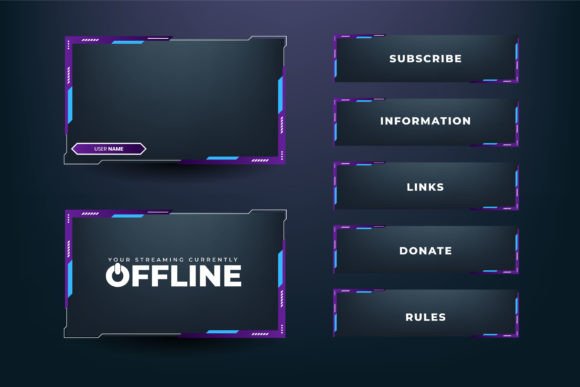 Download Modern Game Frame Element Template - Modern Collection