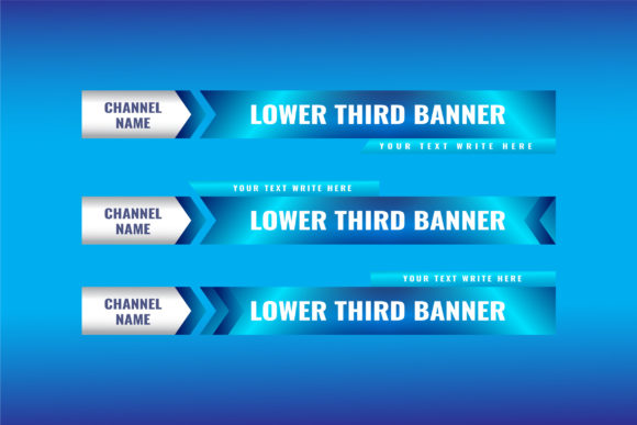 Download Green Modern Lower Thirds Set  Banner - Modern Collection